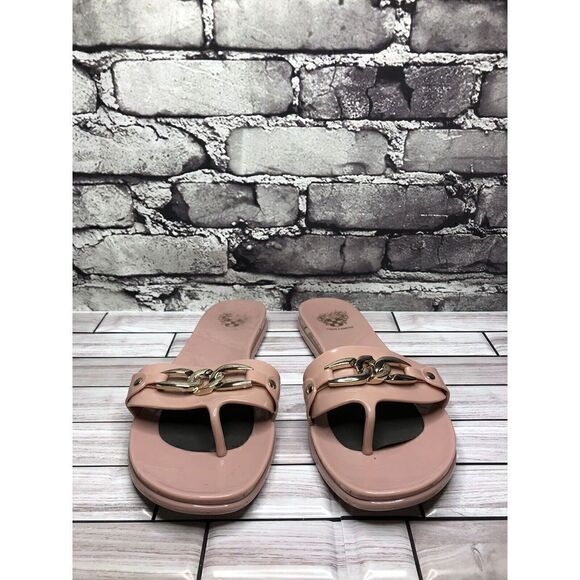 Vince Camuto Evolet Blush Rose Jelly Rubber Thong Sandals Women’s Sz 8M US/39EU - Picture 10 of 16